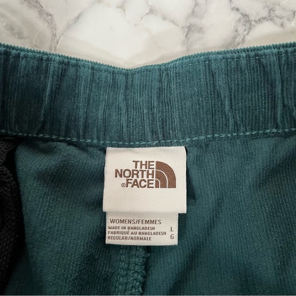 North Face Women's Cord Easy Pants Corduroy Wide Leg Crop Ponderosa Green Large - Picture 13 of 16